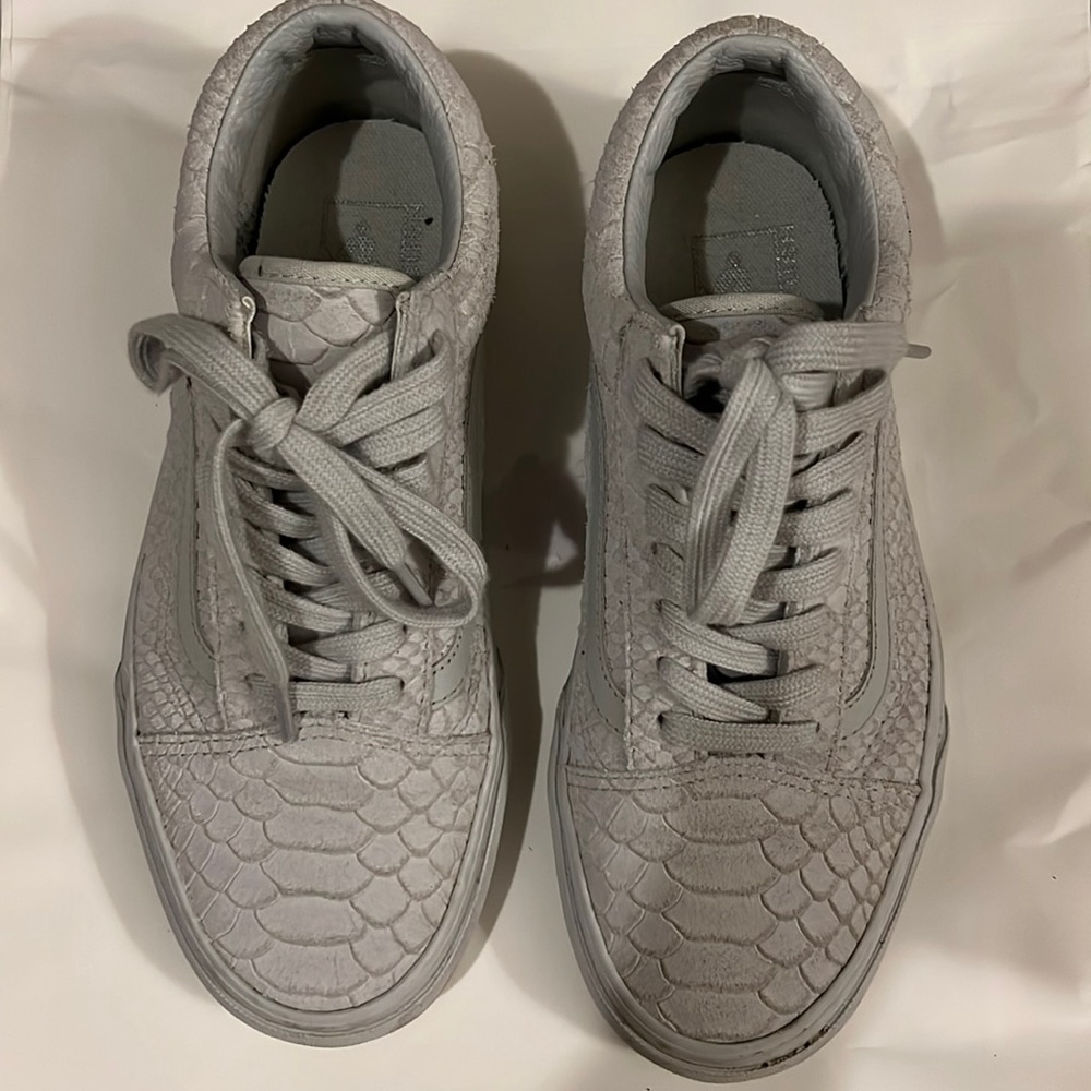 Limited edition snake skin suede vans